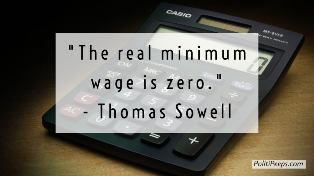 The real minimum wage is zero.